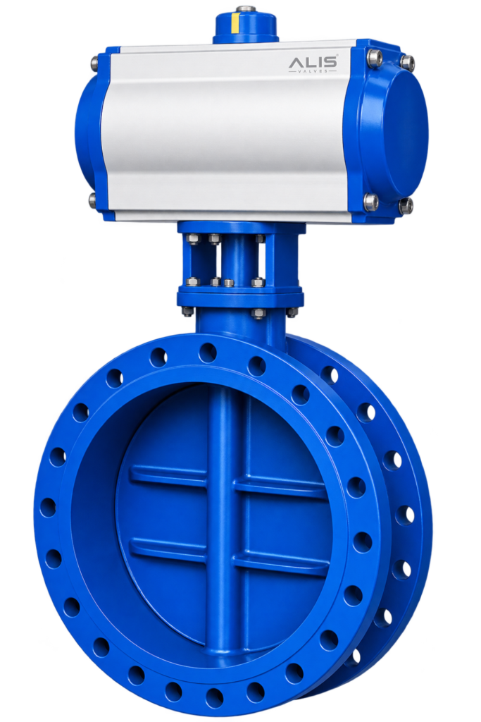 Damper Double Flanged Butterfly Valve