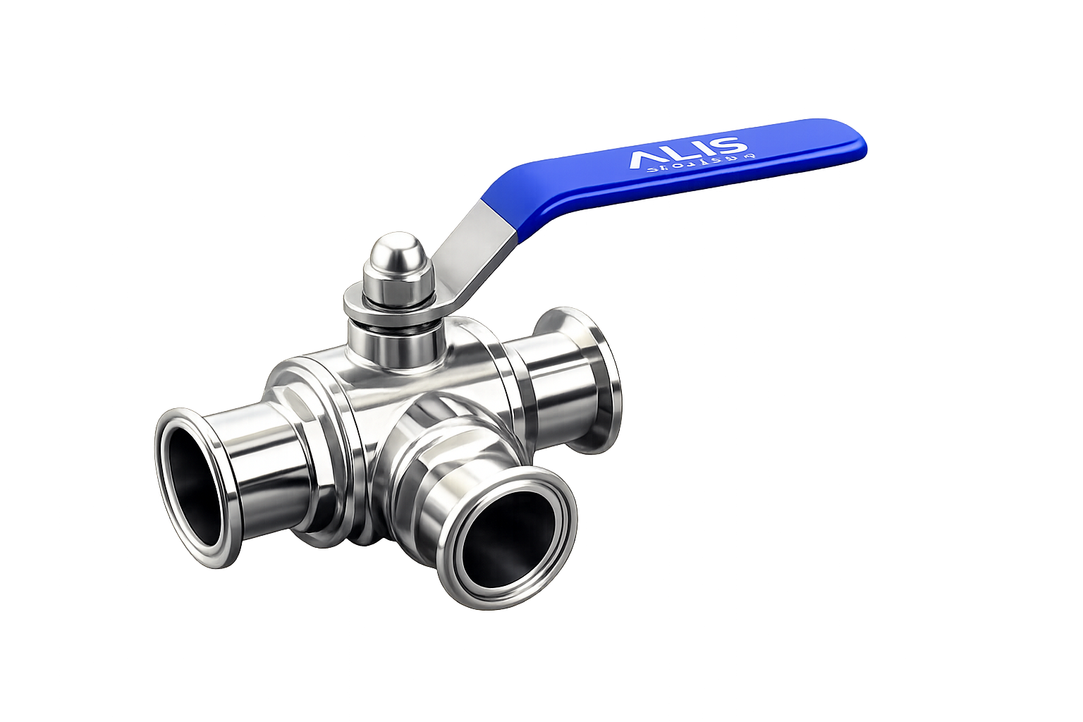 3 Way TC End Ball Valve