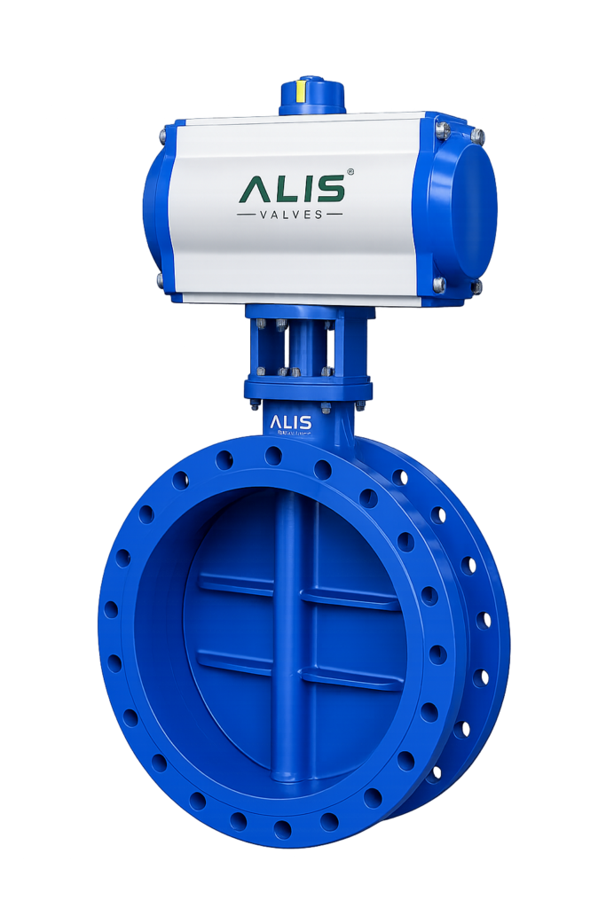Damper Double Flanged Butterfly Valve