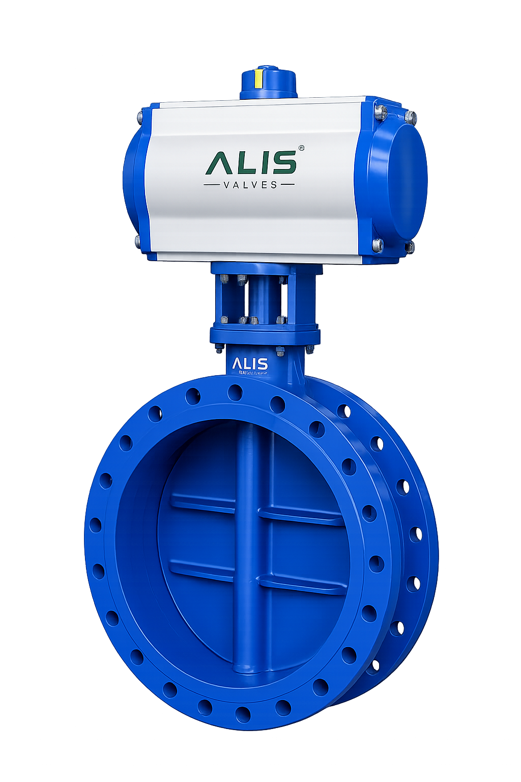 Damper Double Flanged Butterfly Valve