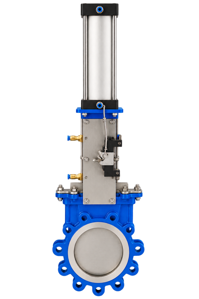 Pneumatic Lug Type Knife Edge Gate Valve