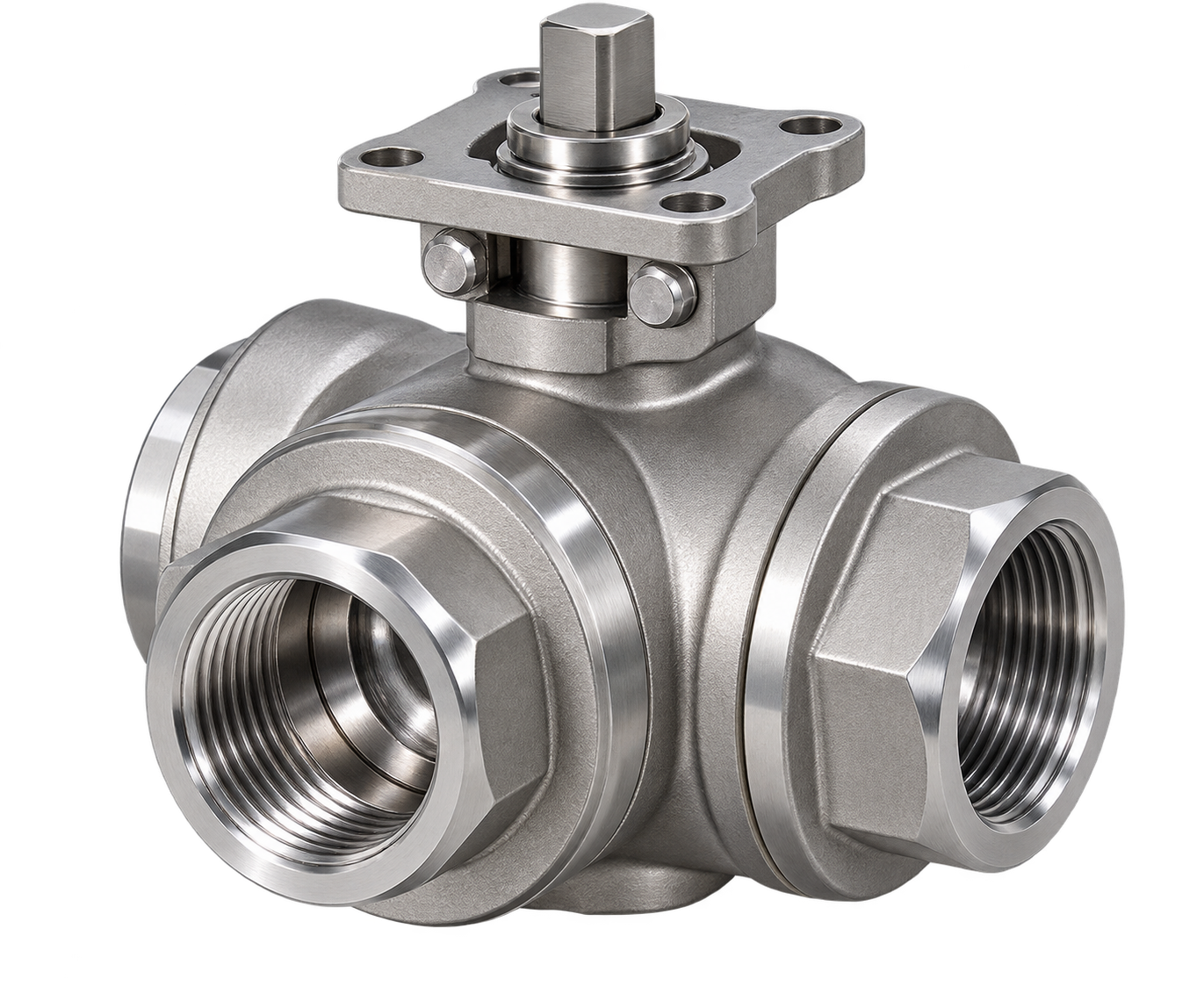 3-Way L Port Ball Valve