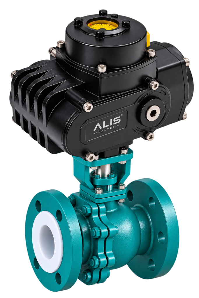 Electric PFA/PTFE Lined Ball Valve