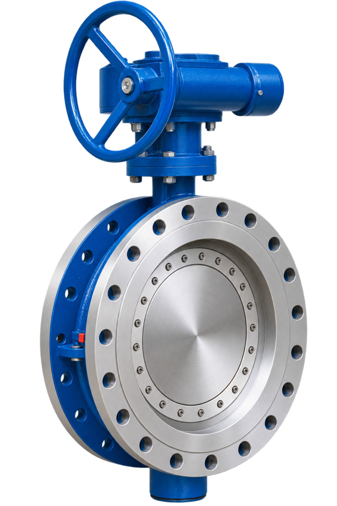Double Flanged Metal Seated Butterfly Valve
