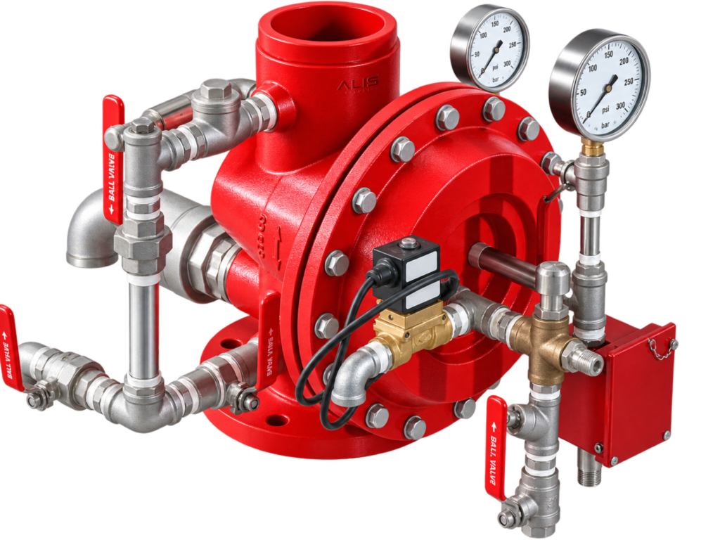 Grooved End Deluge Alarm Valve
