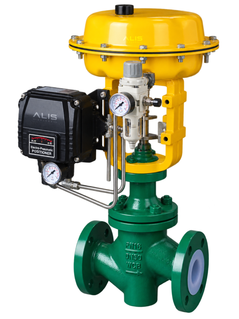 PTFE/PFA Lined Pneumatic Control Valve