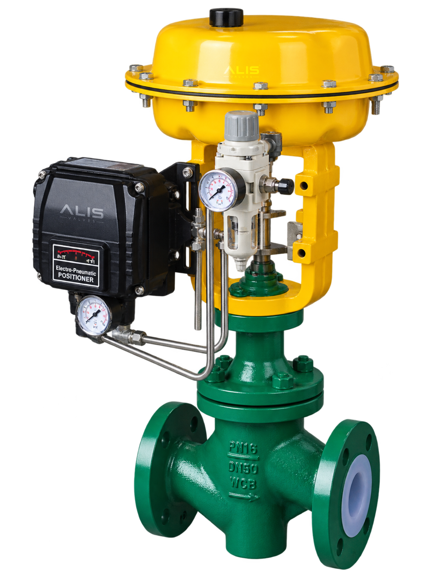 PTFE/PFA Lined Pneumatic Control Valve