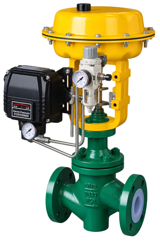 PTFE/PFA Lined Pneumatic Actuated Control Valve