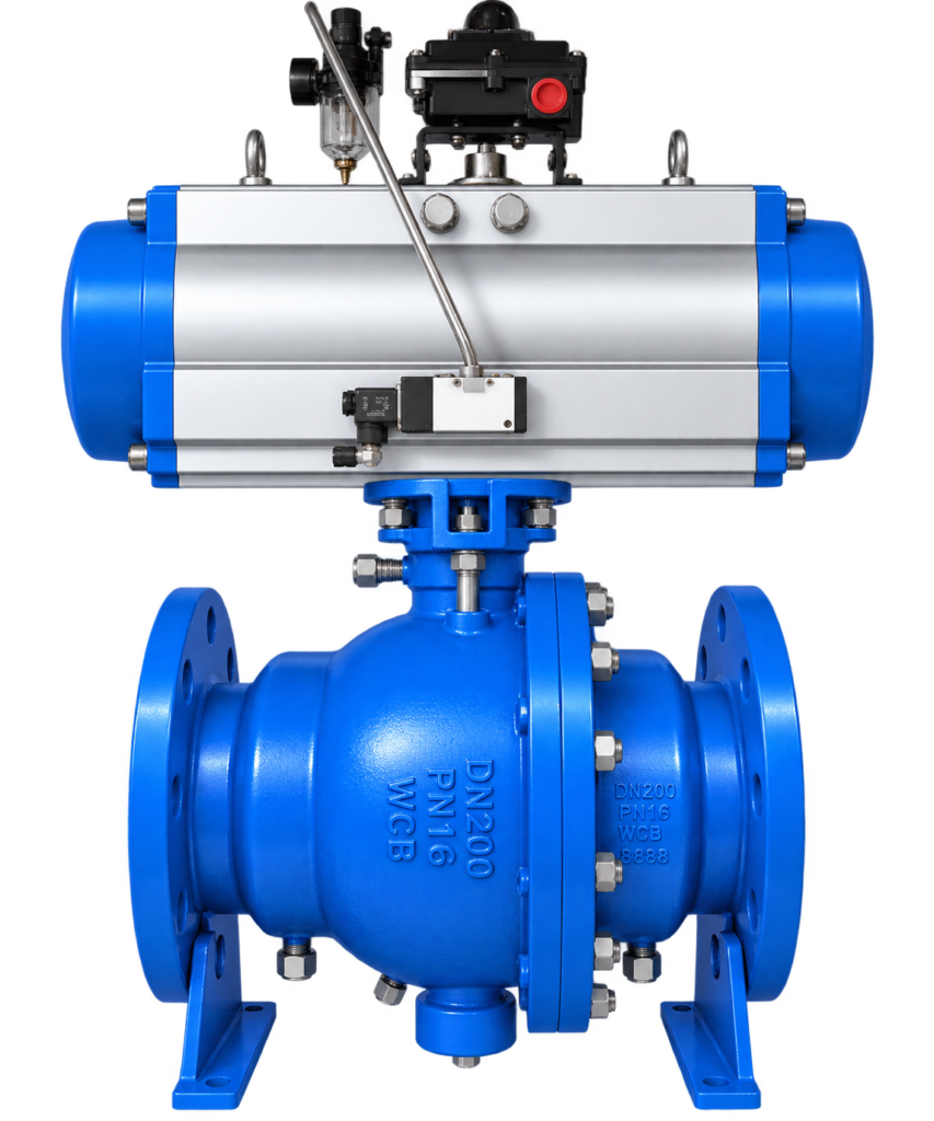 Pneumatic Actuated Trunnion Ball Valve