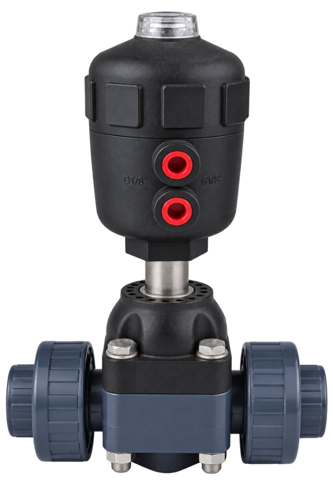 Pneumatic UPVC Socket Weld Diaphragm Valve