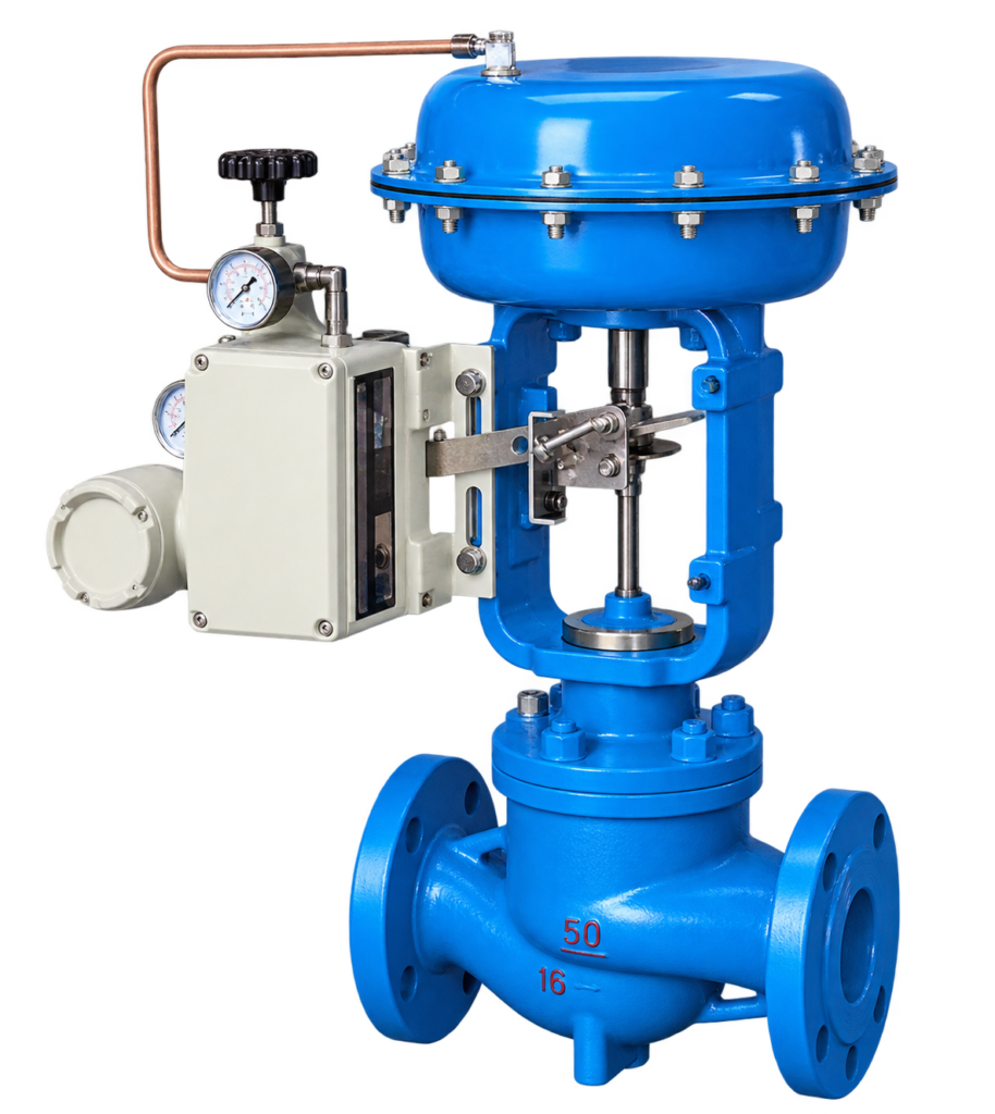 Single Seated Pneumatic Actuated Control Valve