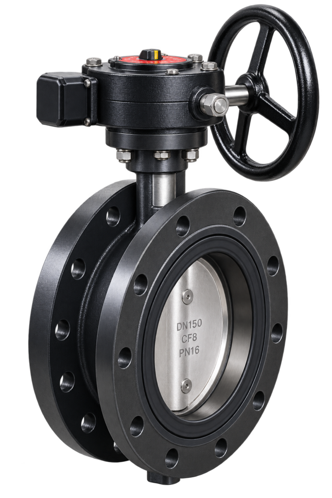 Double Flanged Double Offset Butterfly Valve
