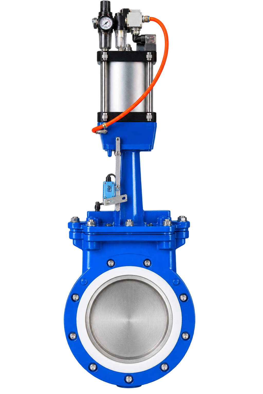 Pneumatic Wafer Type Knife Edge Gate Valve